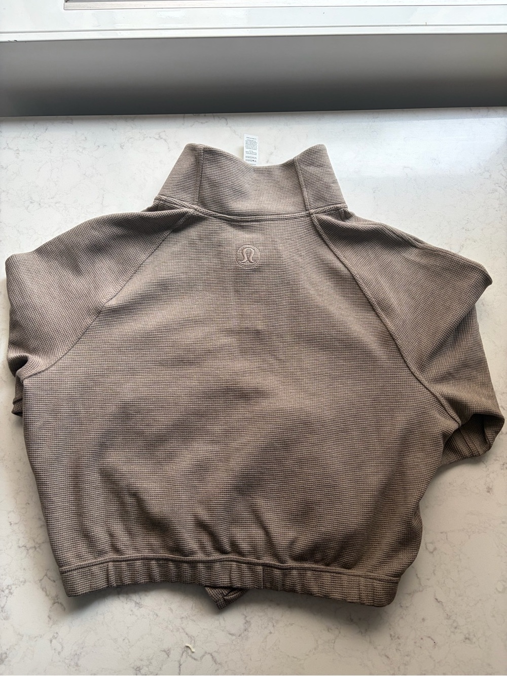 Lululemon Scuba Cropped Funnel-Neck Half Zip Waffle - NWT - Size S - Picture 2 of 4